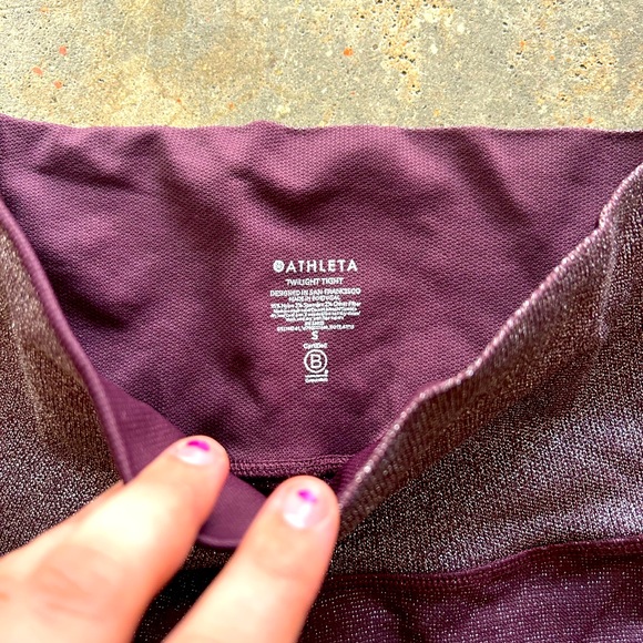 Limited Edition Maroon Sparkle Tights - Picture 2 of 5